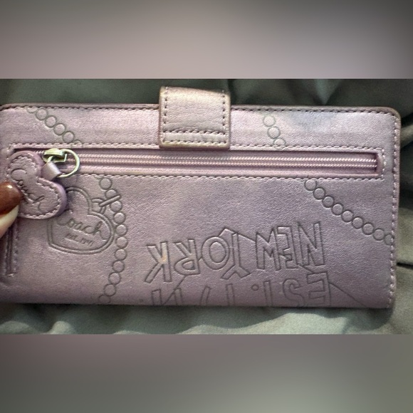 Coach Vintage Mauve Leather Wallet - Picture 4 of 5